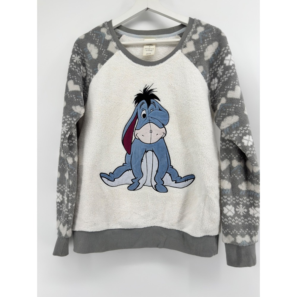 Disney Eeyore Fleece Pullover Sweatshirt Small